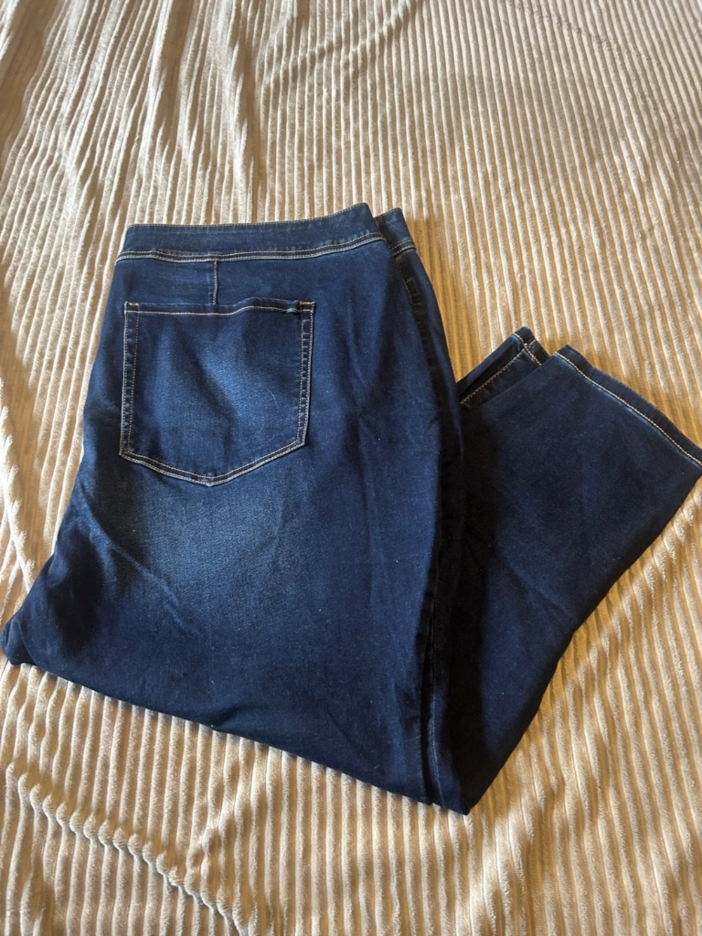 Lane Bryant Dark Blue Stretch Jeggings with Back Pocket